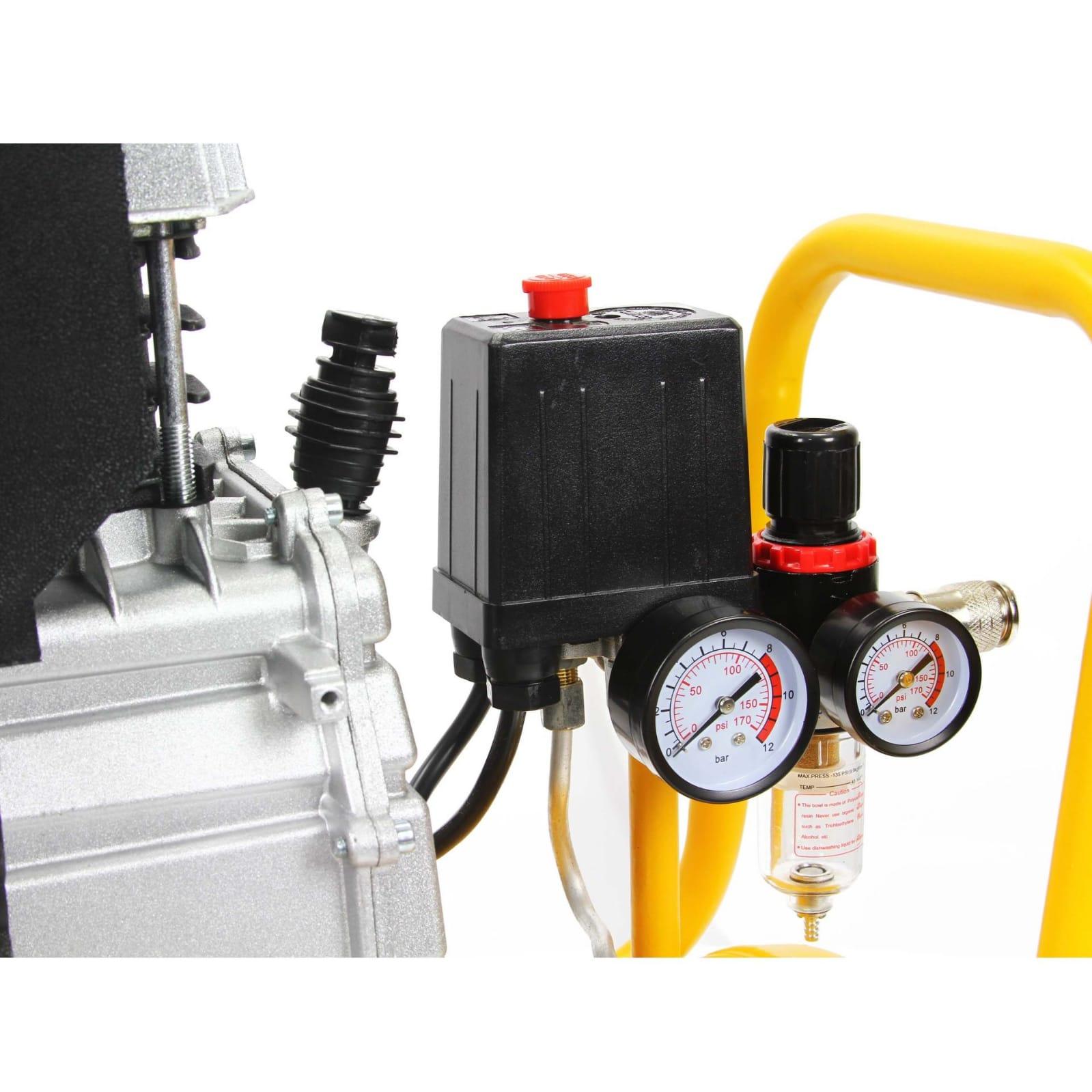 Compresor aer comprimat 24 Litri 8 bari cu filtru si regulator de presiune incluse - Bjc tools