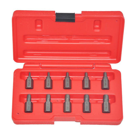Trusa extras suruburi rupte 10 piese,extractor suruburi - Bjc tools