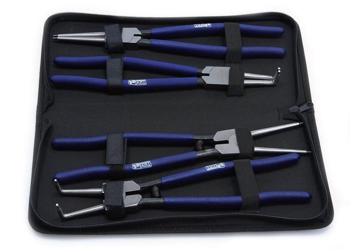 Set Clesti/Patenti pt sigurante Seger 4 piese 12" 300mm profesional + husa - Bjc tools