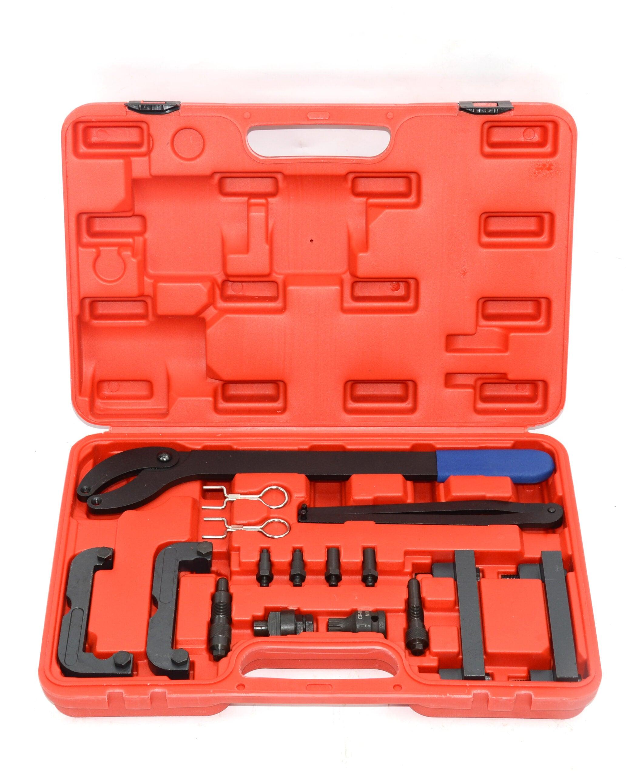 Trusa cale blocare distributie si extras fulii Volkswagen Audi 2.0 2.4 2.8 3.0 3.2 4.2 5.2 FSI TFSI - Bjc tools Imagine principală a produsului