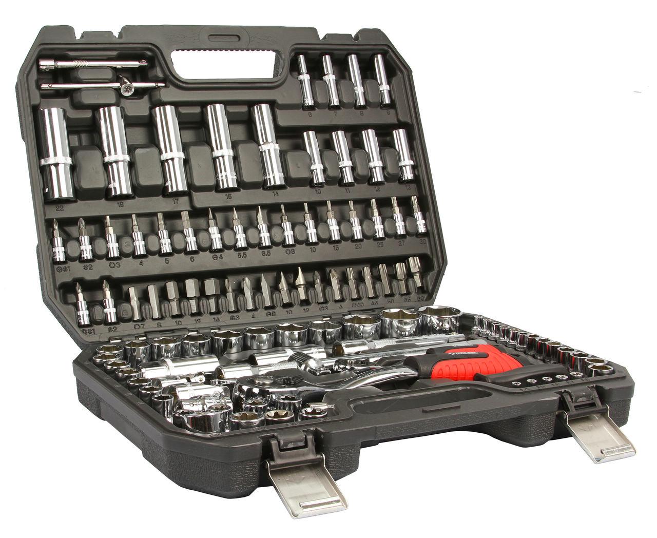Trusa scule 108 piese profesionala , Set tubulare biti imbus chei - Bjc tools