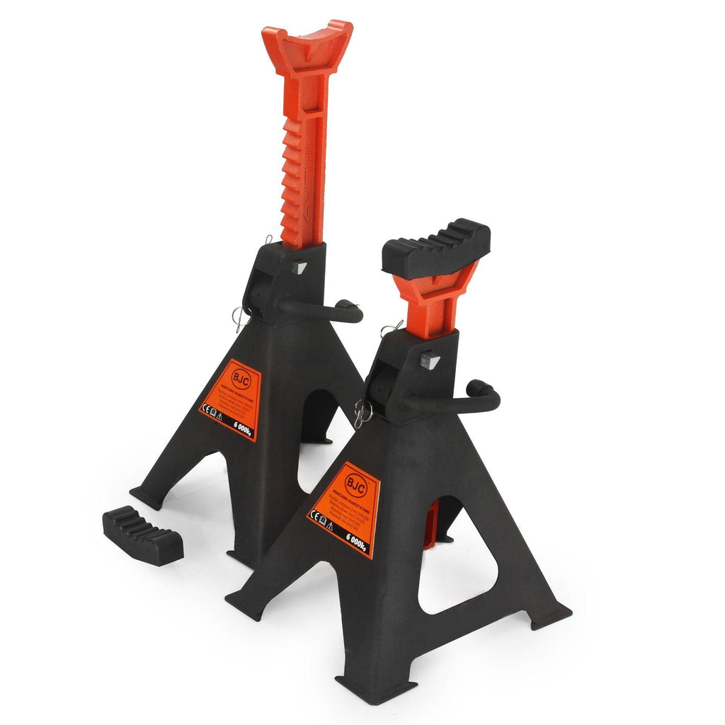 Set 2 suporți suspendare auto cu blocare dubla si tampon cauciuc 6 tone tip capre auto 6 tone - Bjc tools