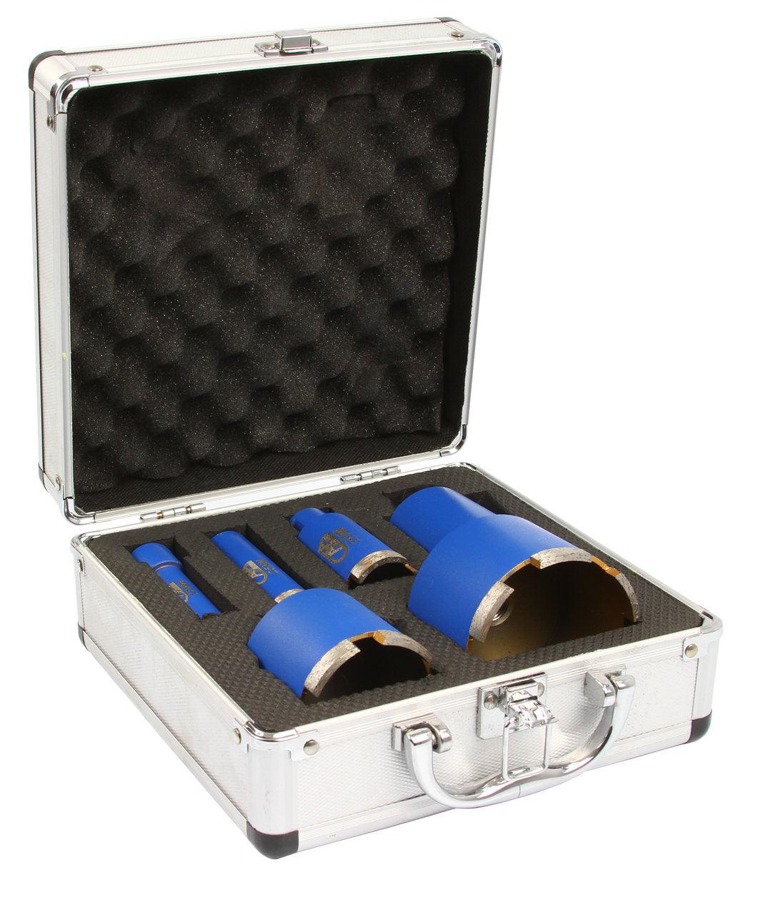 Set carote diamantate 20mm 25mm 35mm 50mm 60mm și 76mm - Bjc tools