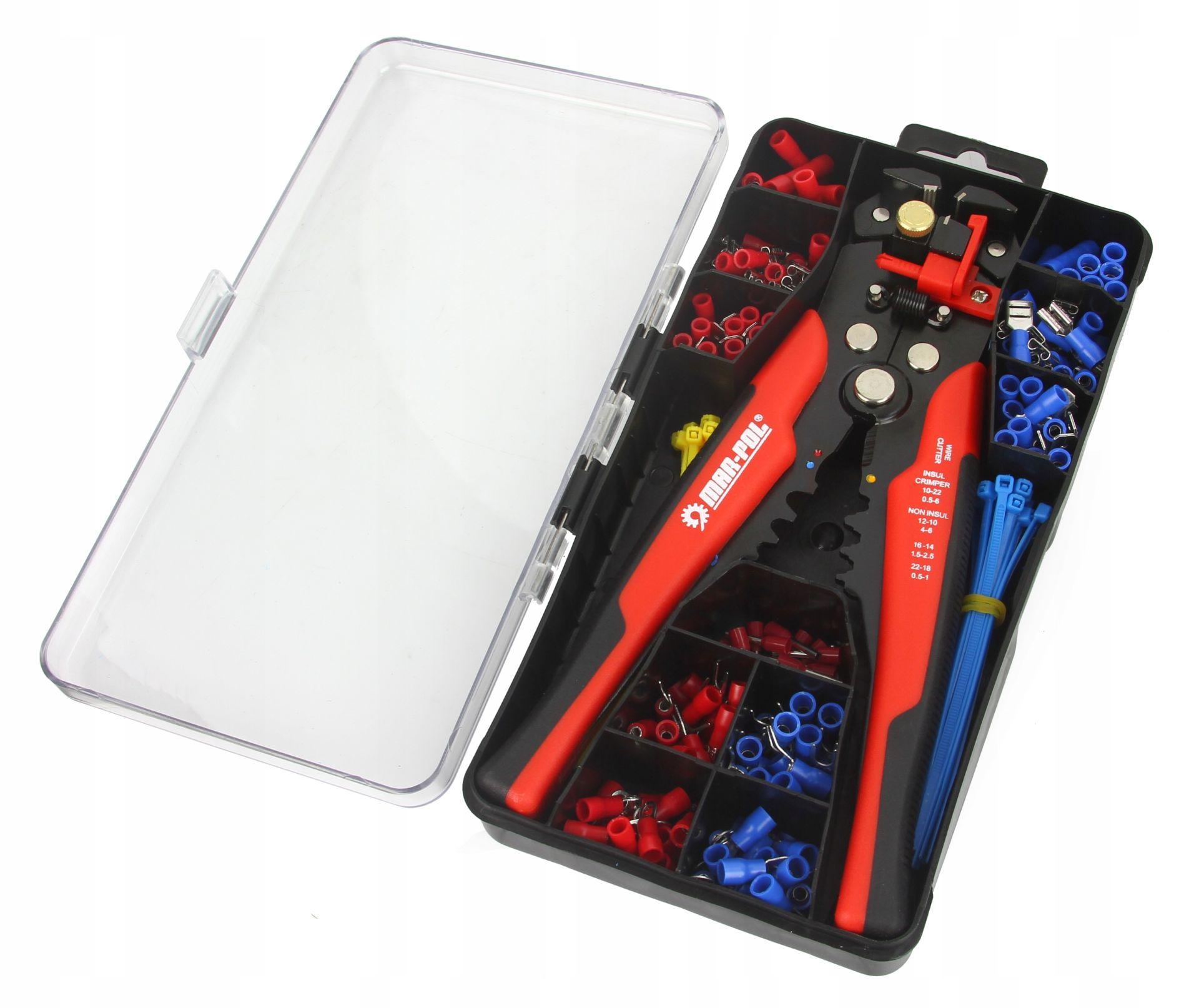 Set cleste multifunctional de sertizat, de taiat, de decablat cu accesorii incluse Imagine secundară a produsului