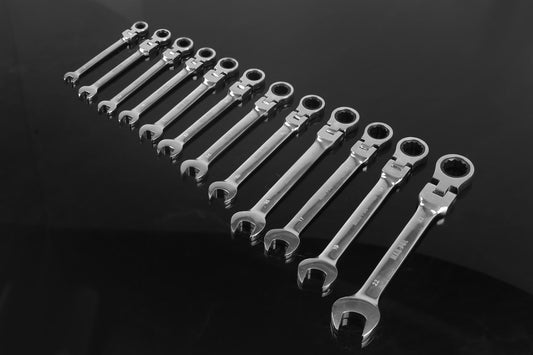 Set chei profesionale combinate cu clichet articulate 8-22mm 12 elemente