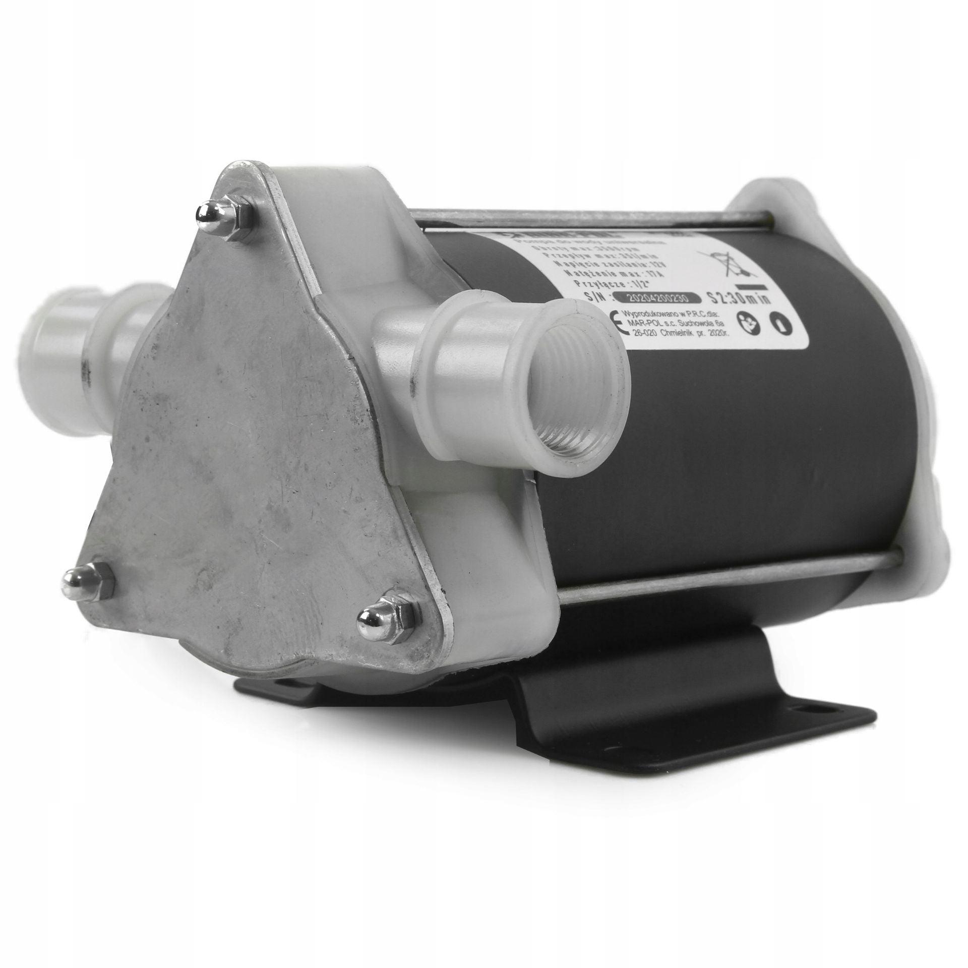 Pompa de transfer apa ulei motorina 12v 35L/min 1/2 Imagine secundară a produsului