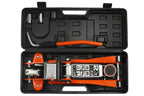 Cric hidraulic profesional crocodil 2.5 tone profil scazut cheie roti si valiza - Bjc tools