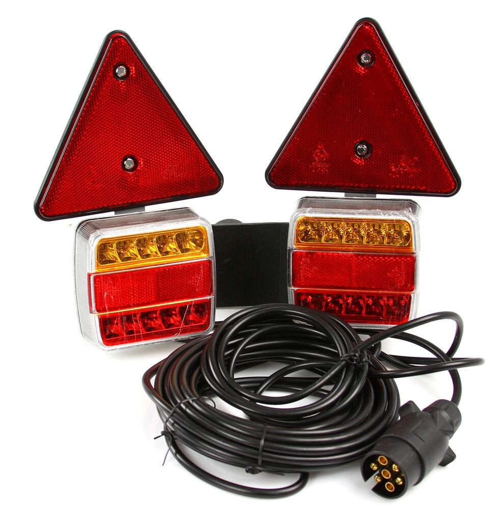 Set lampi LED magnetice pentru remorca,SET LAMPĂ MAGNET + TRIUNGHI/2-PACK! - Bjc tools