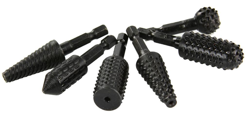 Set 6 pile cu profil si freza pentru lemn,Set pile pentru bormasina - Bjc tools