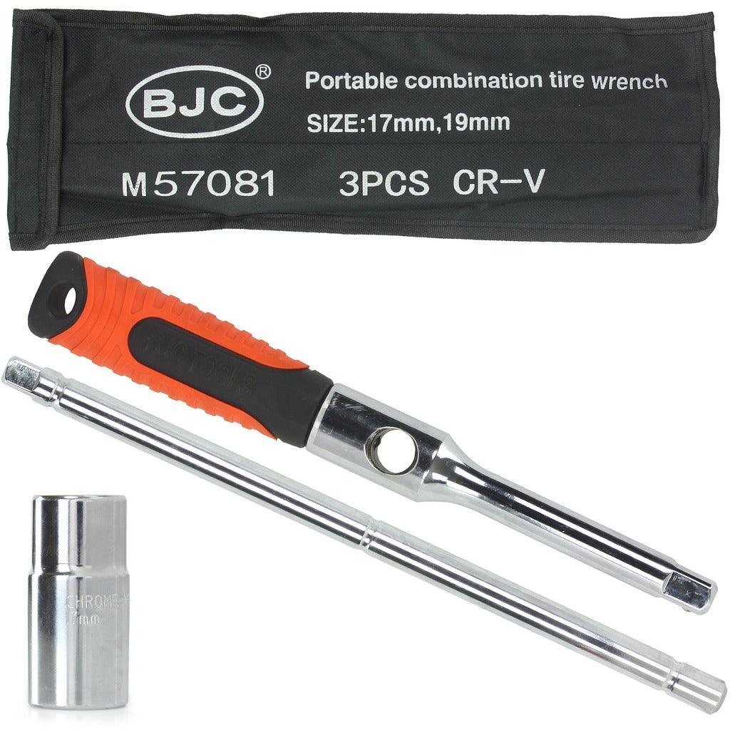Cheie de roti profesionala cu tubulare incluse 17 si 19 mm - Bjc tools