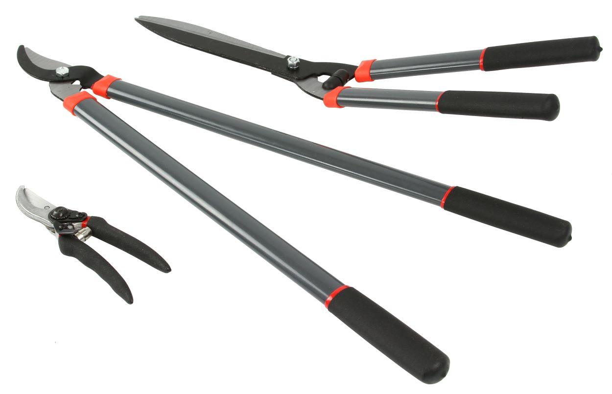 Set Foarfeci de gradinarit 3 bucati,Set unelte de tăiere pentru grădină - Bjc tools