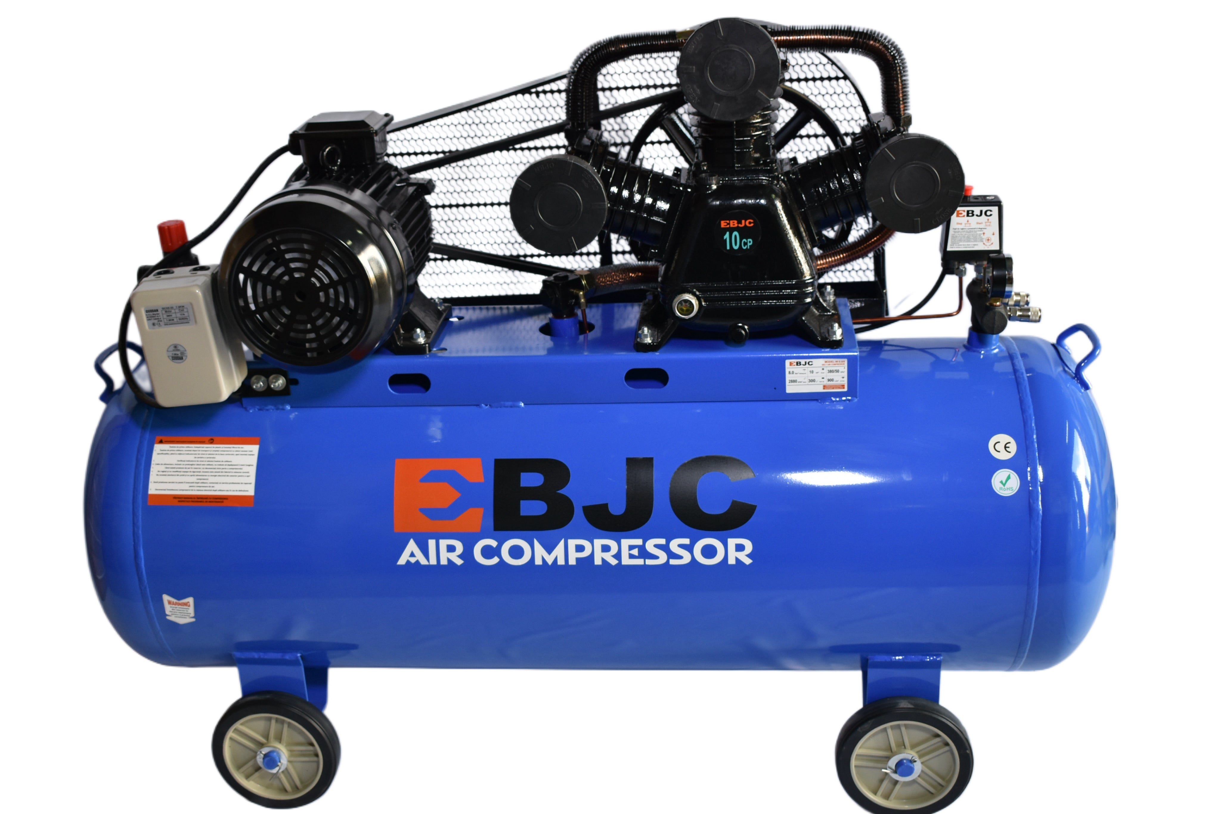 Compresor aer comprimat profesional 300 litri 3 pistoane 380v 1150L/min BJC Imagine principală a produsului