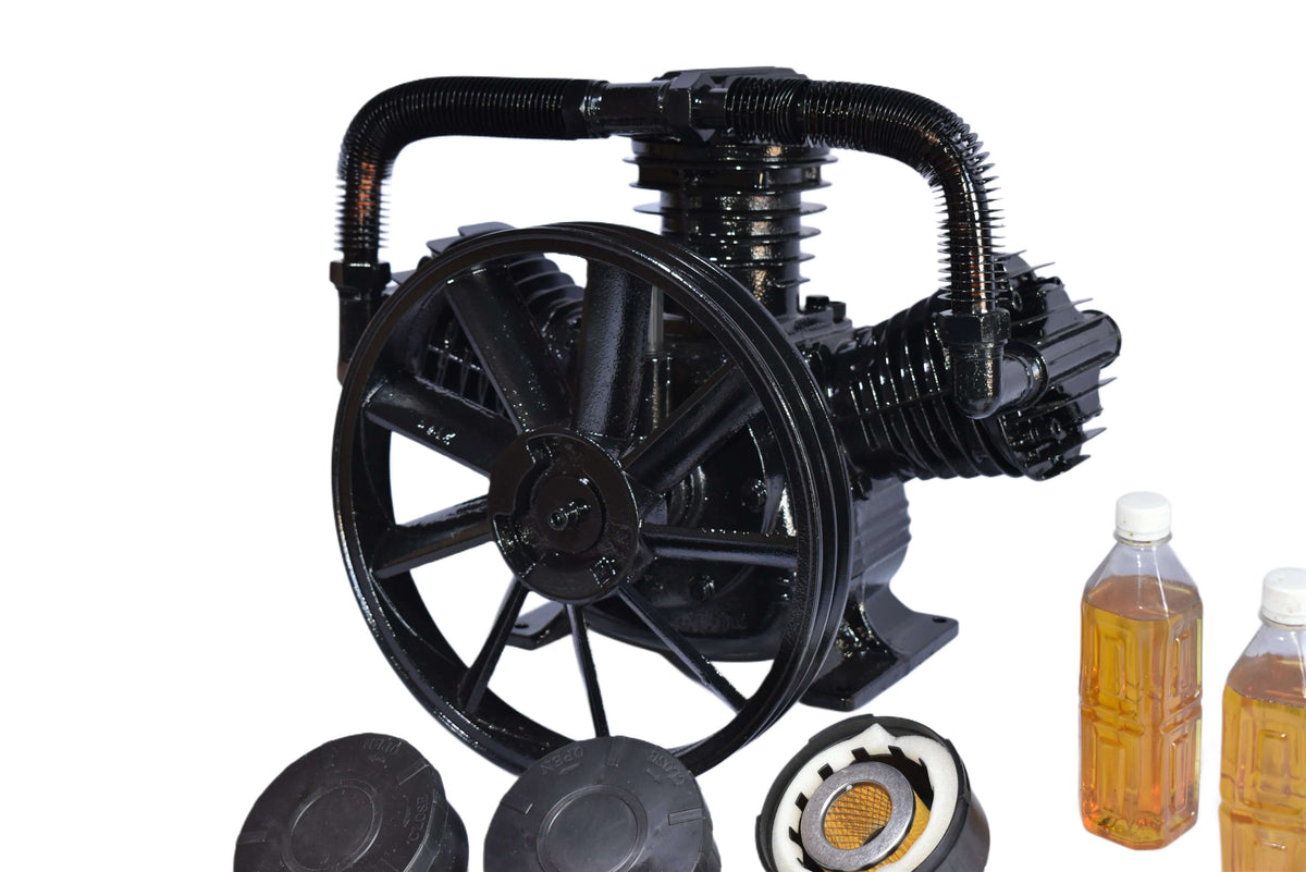 Pompe pentru compresor cu 3 cilindri 5.5kw 10 CP 1150L/min, Cap compresor aer 3 pistoane