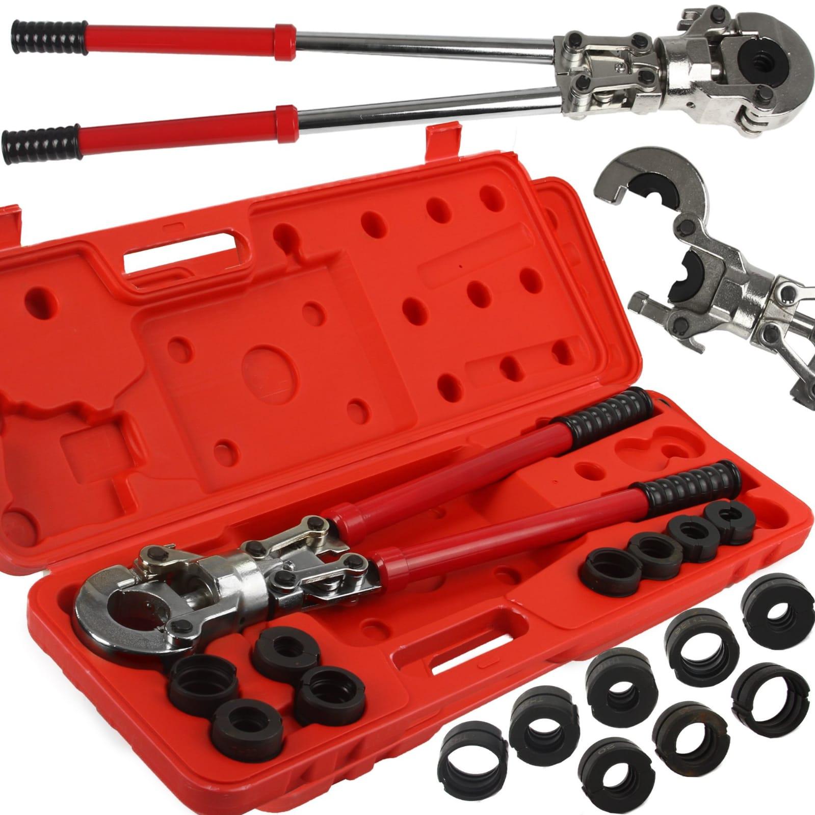 Cleste hidraulic 6t manual pentru sertizat conectori conducte tevi PEX 16-32mm U+TH - Bjc tools