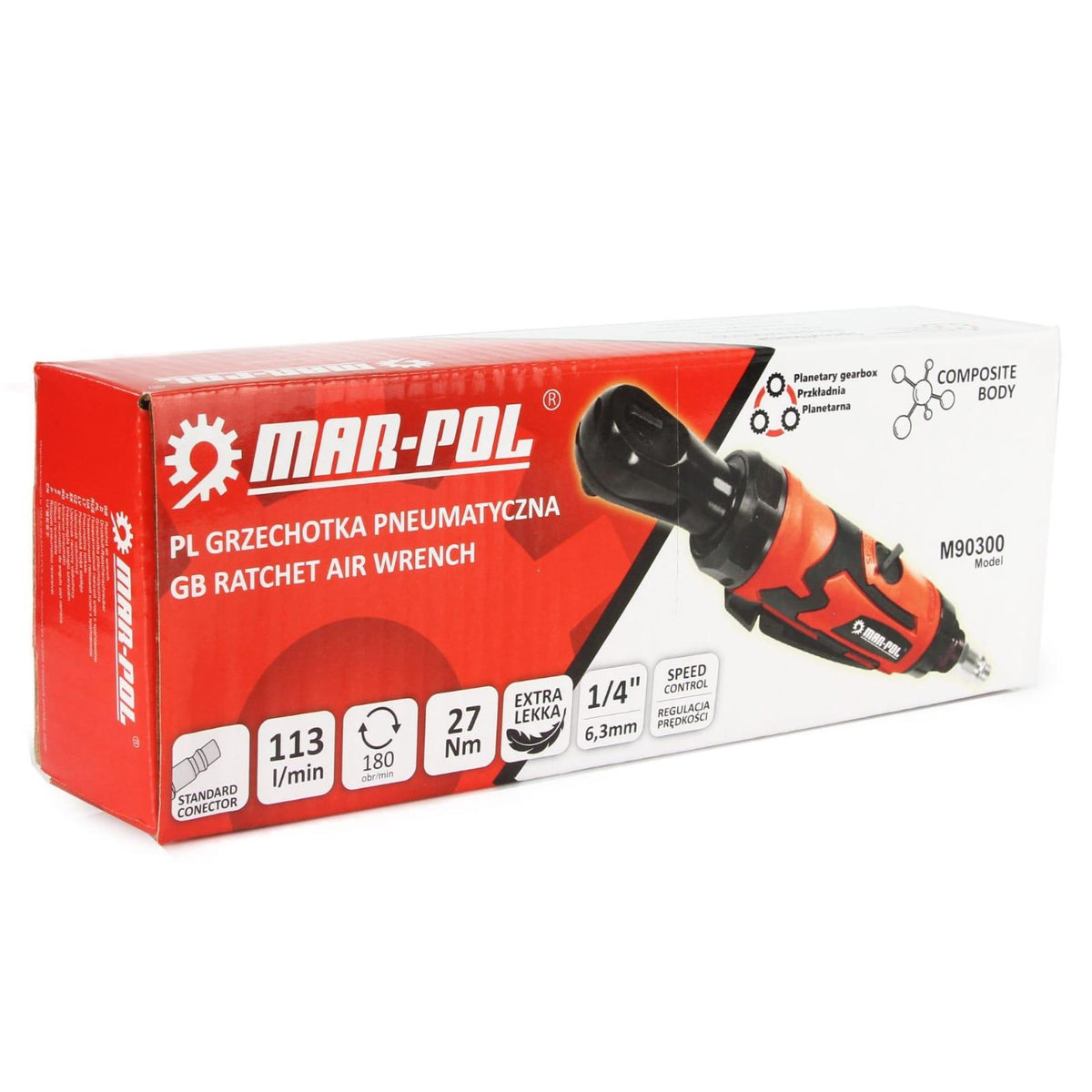 Cheie clichet pneumatic 1/4 compozit 27Nm - Bjc tools