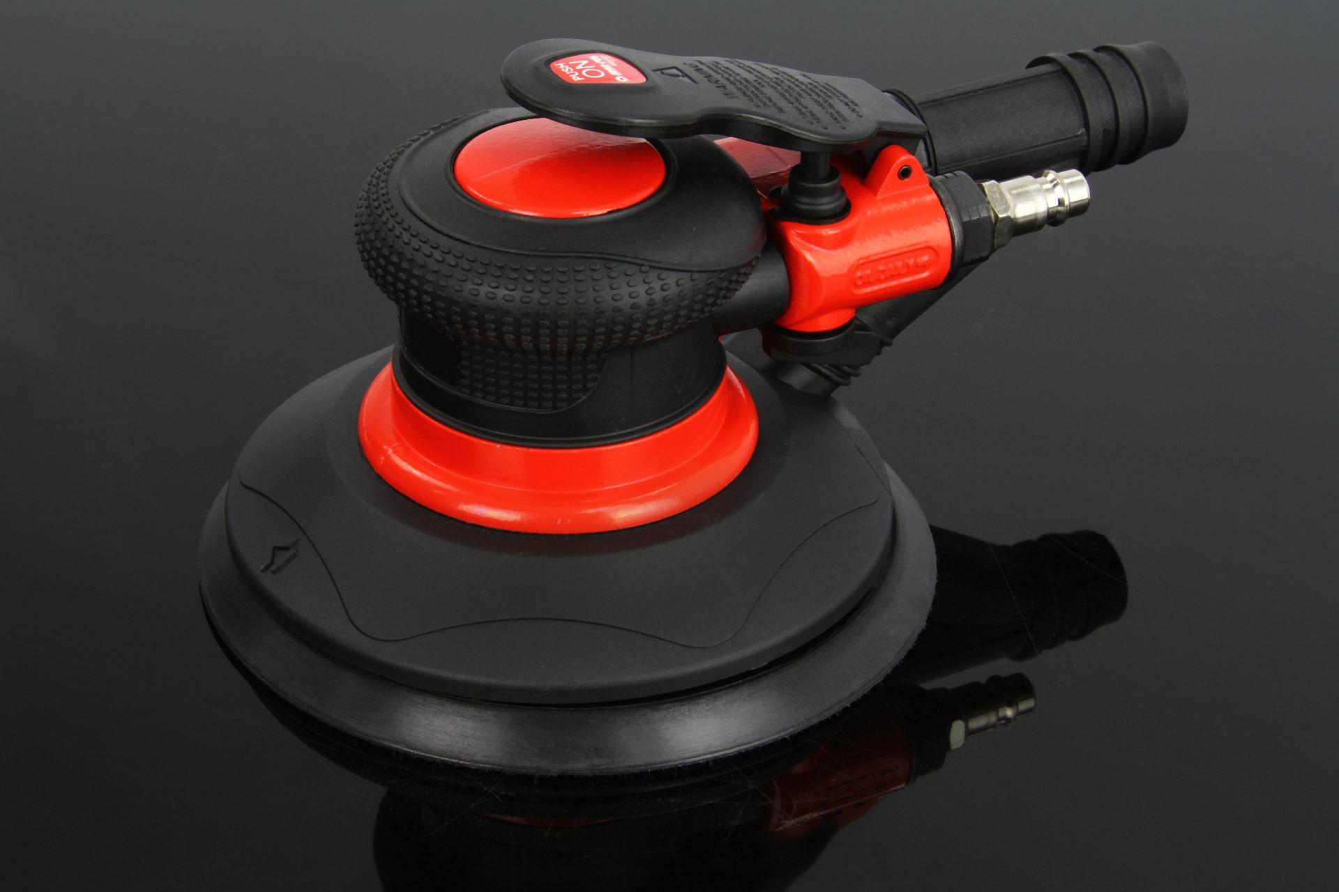 Slefuitor pneumatic rotativ orbital excentric 150mm 84L/min cu furtun si sac Imagine secundară a produsului