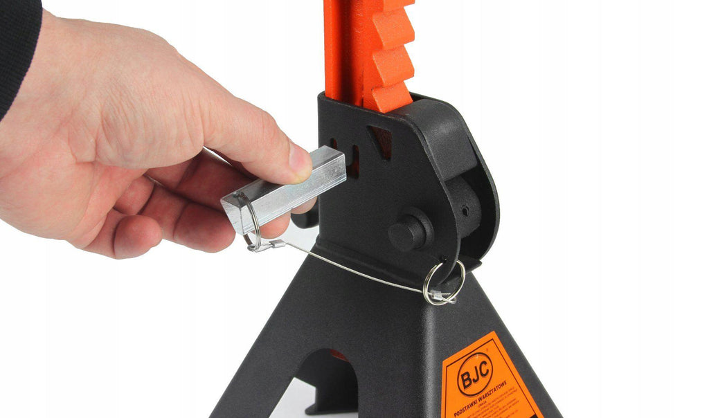 Set 2 suporți suspendare auto cu blocare dubla si tampon cauciuc 6 tone tip capre auto 6 tone - Bjc tools