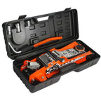 Cric hidraulic profesional crocodil 2.5 tone profil scazut cheie roti si valiza - Bjc tools
