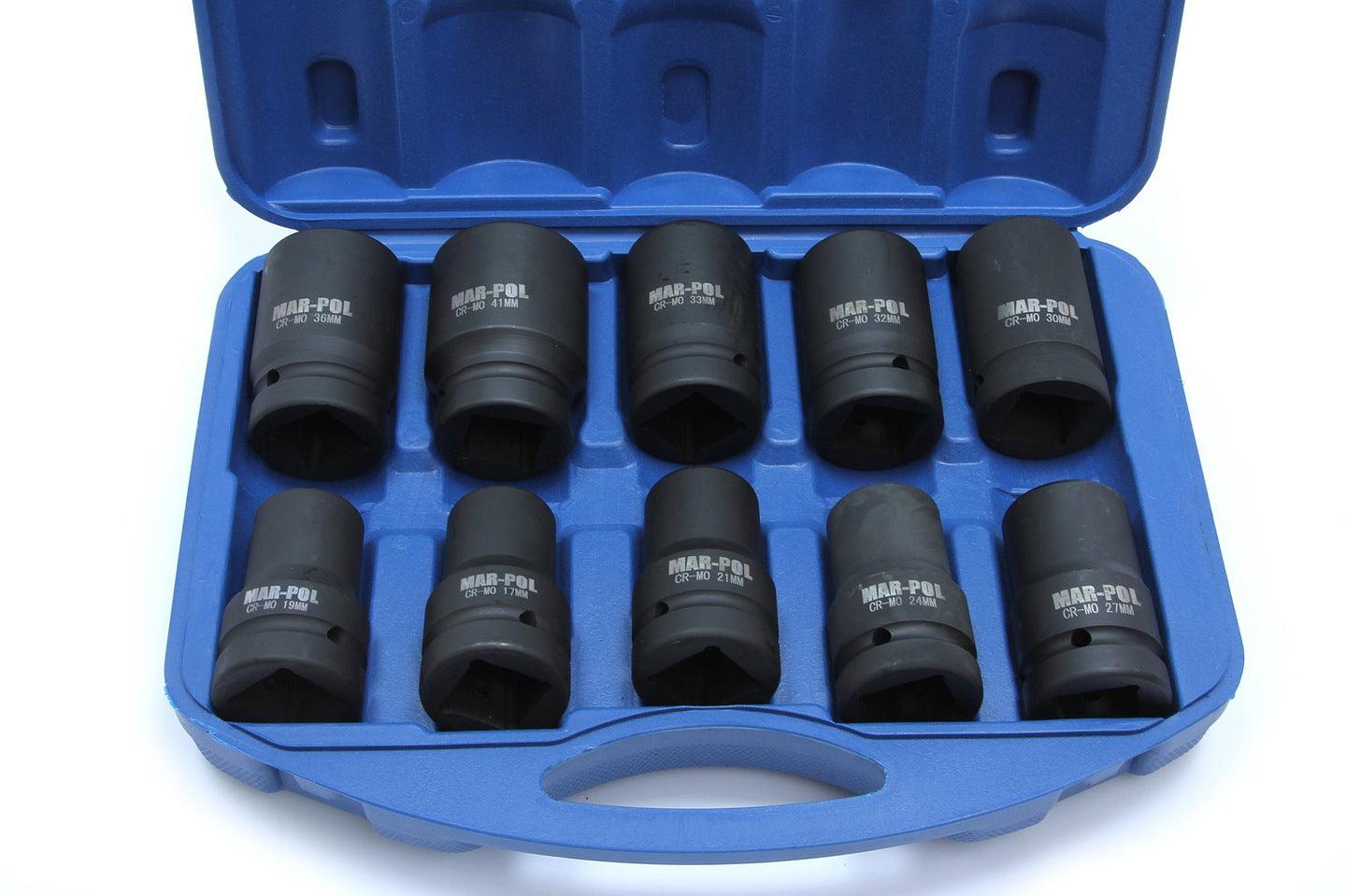 Trusa chei tubulare de impact 1 tol 10 piese 17-41 mm - Bjc tools