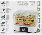 Deshidrator de alimente electric,Uscator de fructe si legume cu 5 tavi - Bjc tools