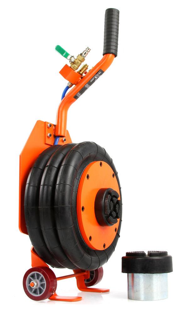 Cric pneumatic perna 3,5 tone cu inaltator,Cric pneumatic 3,5T cu maner scurt - Bjc tools