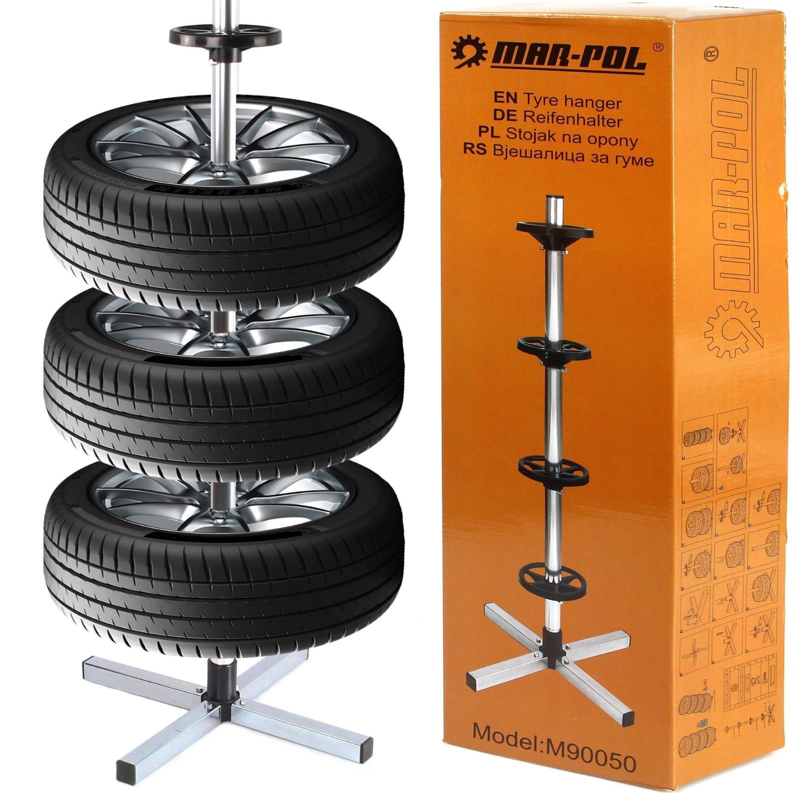 Stand/Suport de 4 roti pneuri jante anvelope latime max 235mm Imagine secundară a produsului