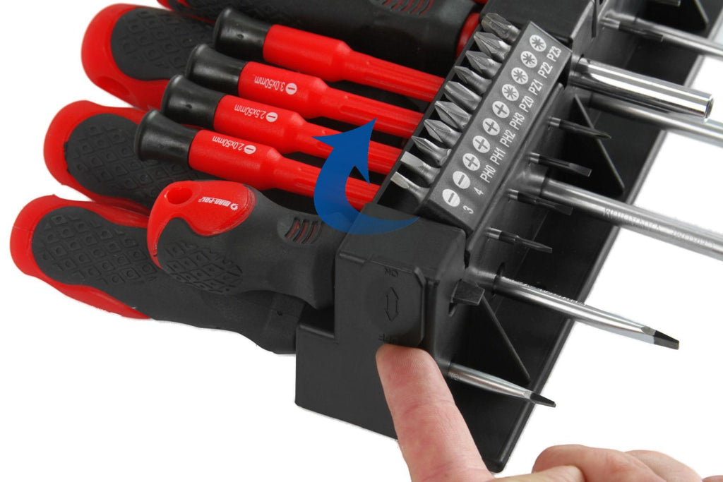 Set Surubelnite magnetizate 36 piese Chrome Vanadium , Set surubelnite drepte stea de precizie si biti - Bjc tools