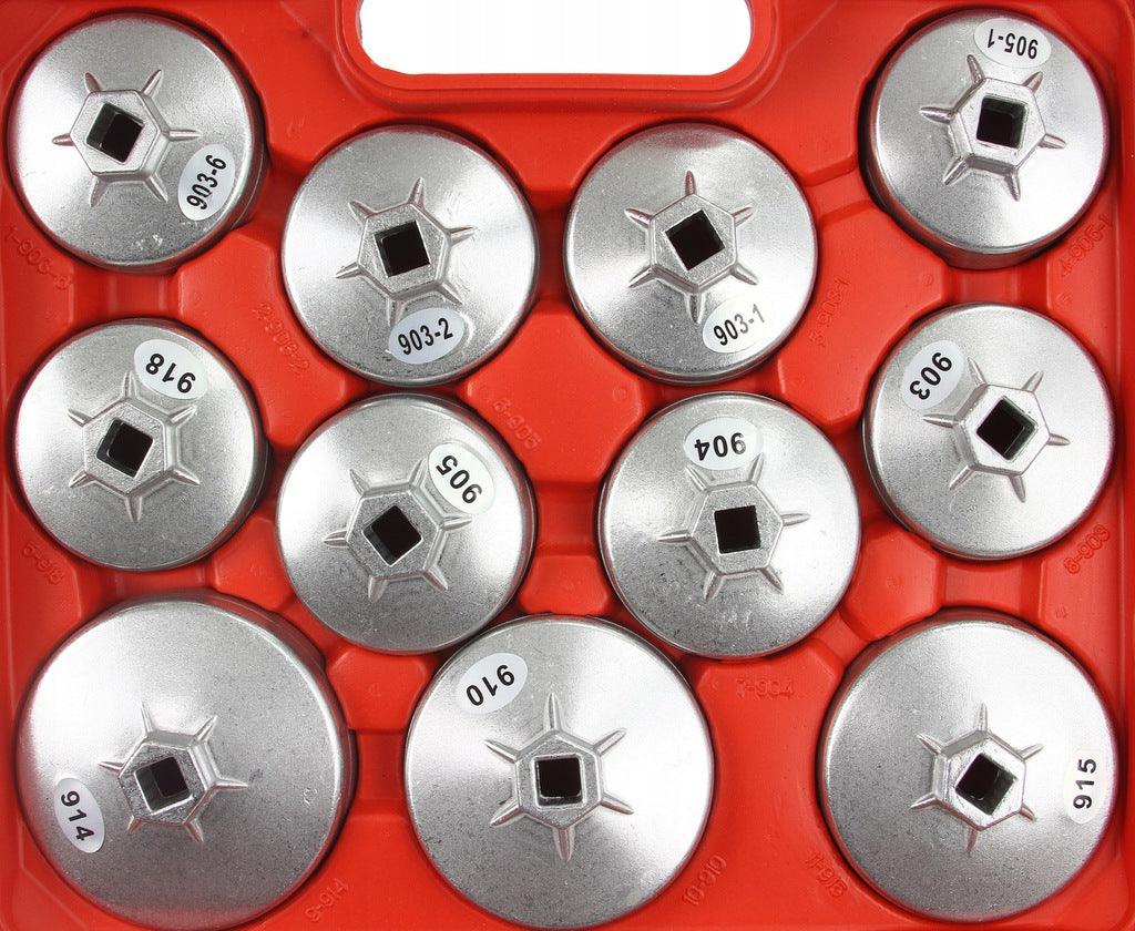 Trusa profesionala chei filtru ulei auto 23 piese aluminiu - Bjc tools