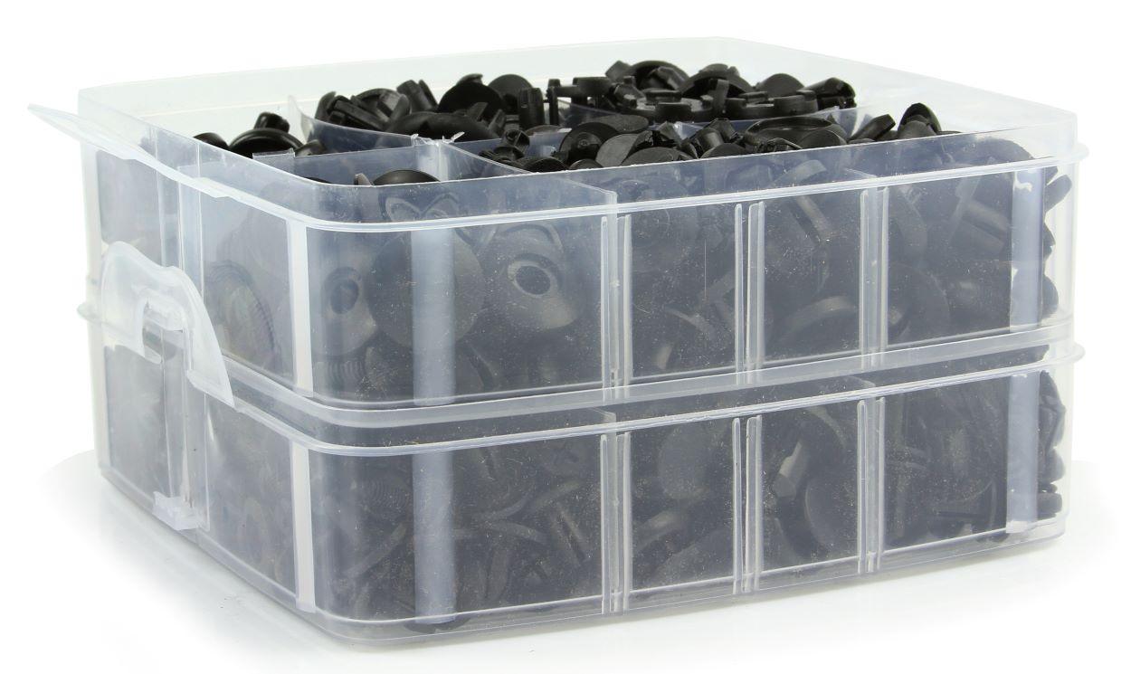 Set cleme,Clipsuri reconditionare auto 630 buc,bumbi tapiţerie - Bjc tools