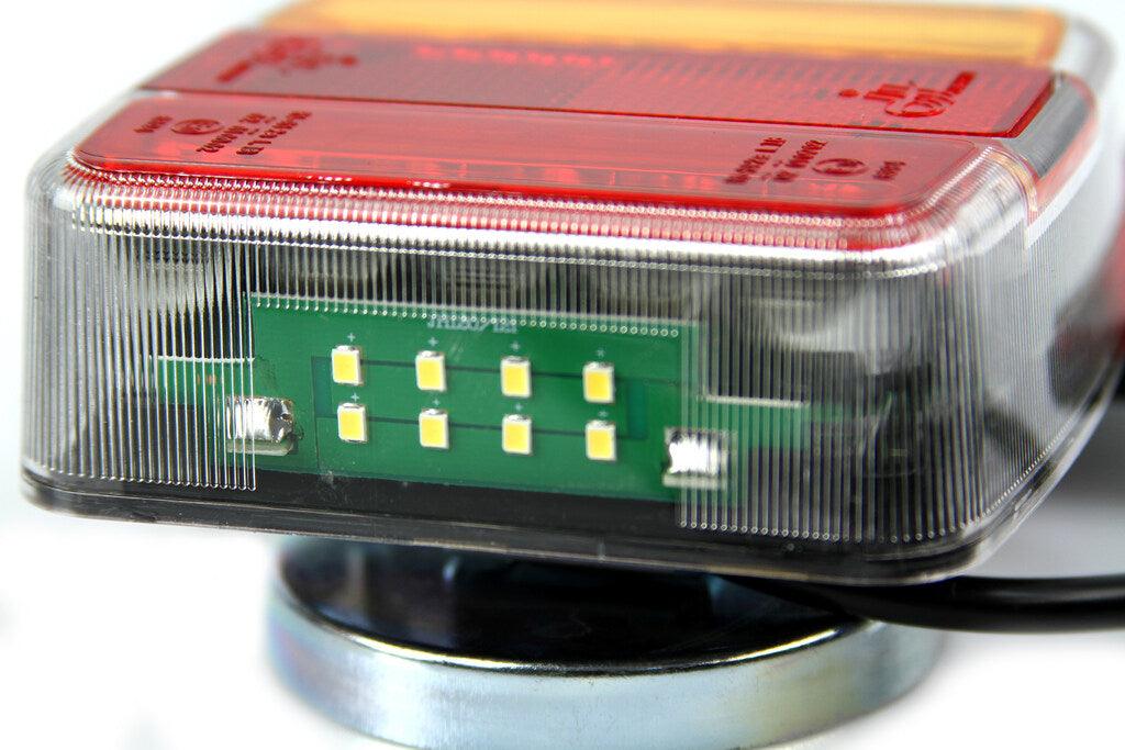 Set lampi LED magnetice pentru remorca,SET LAMPĂ MAGNET + TRIUNGHI/2-PACK! - Bjc tools
