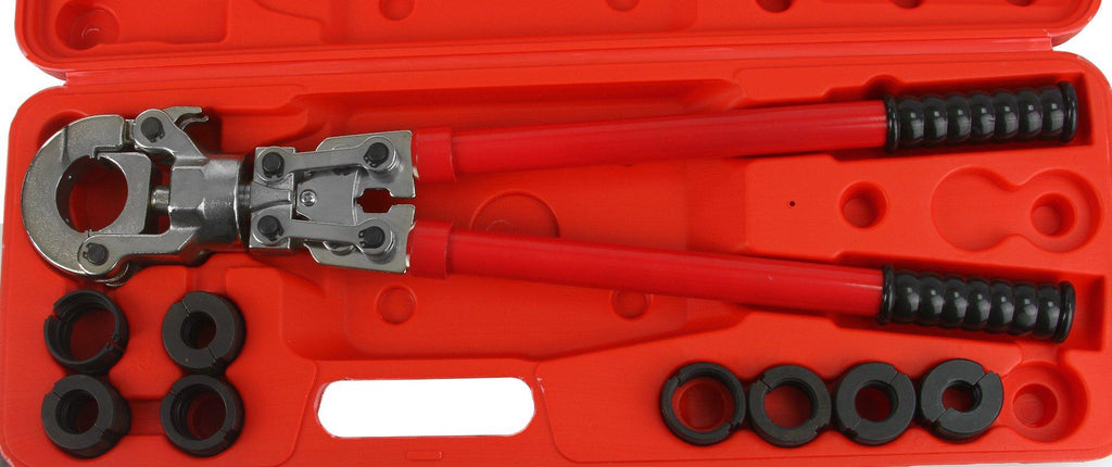 Cleste hidraulic 6t manual pentru sertizat conectori conducte tevi PEX 16-32mm U+TH - Bjc tools