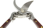 Foarfeca pentru vie,foarfeca vie cu arc si maner lemn 200mm - Bjc tools