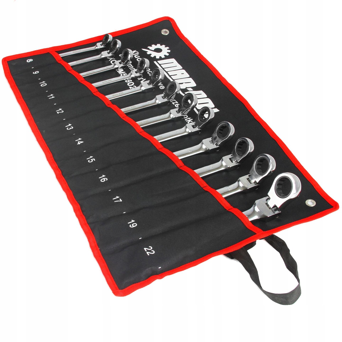 Set chei profesionale combinate cu clichet articulate 8-22mm 12 elemente - Bjc tools