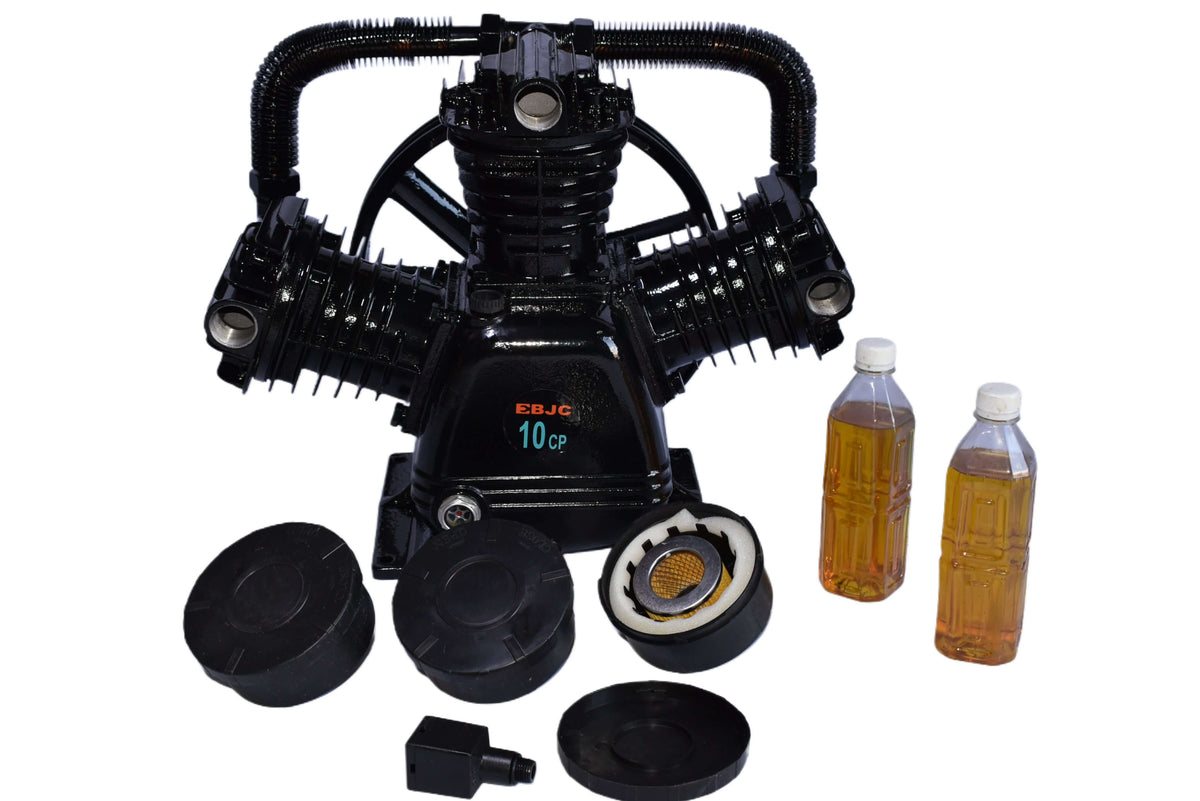 Pompe pentru compresor cu 3 cilindri 5.5kw 10 CP 1150L/min, Cap compresor aer 3 pistoane