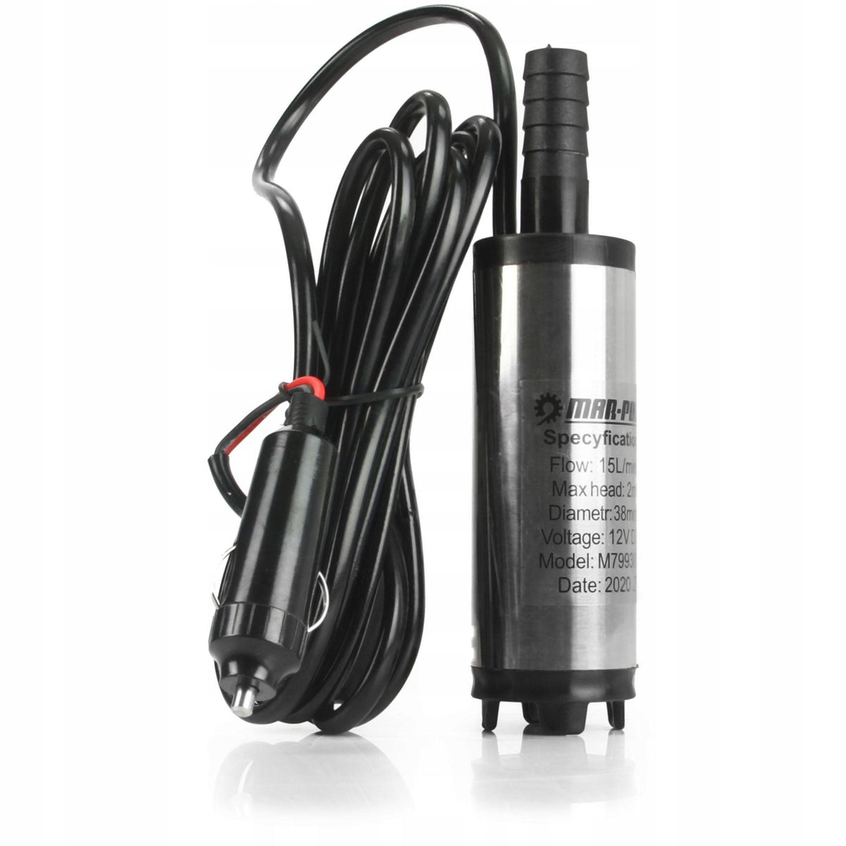 Pompa submersibila transfer ulei si motorina 12v si 220v 38mm din inox - Bjc tools