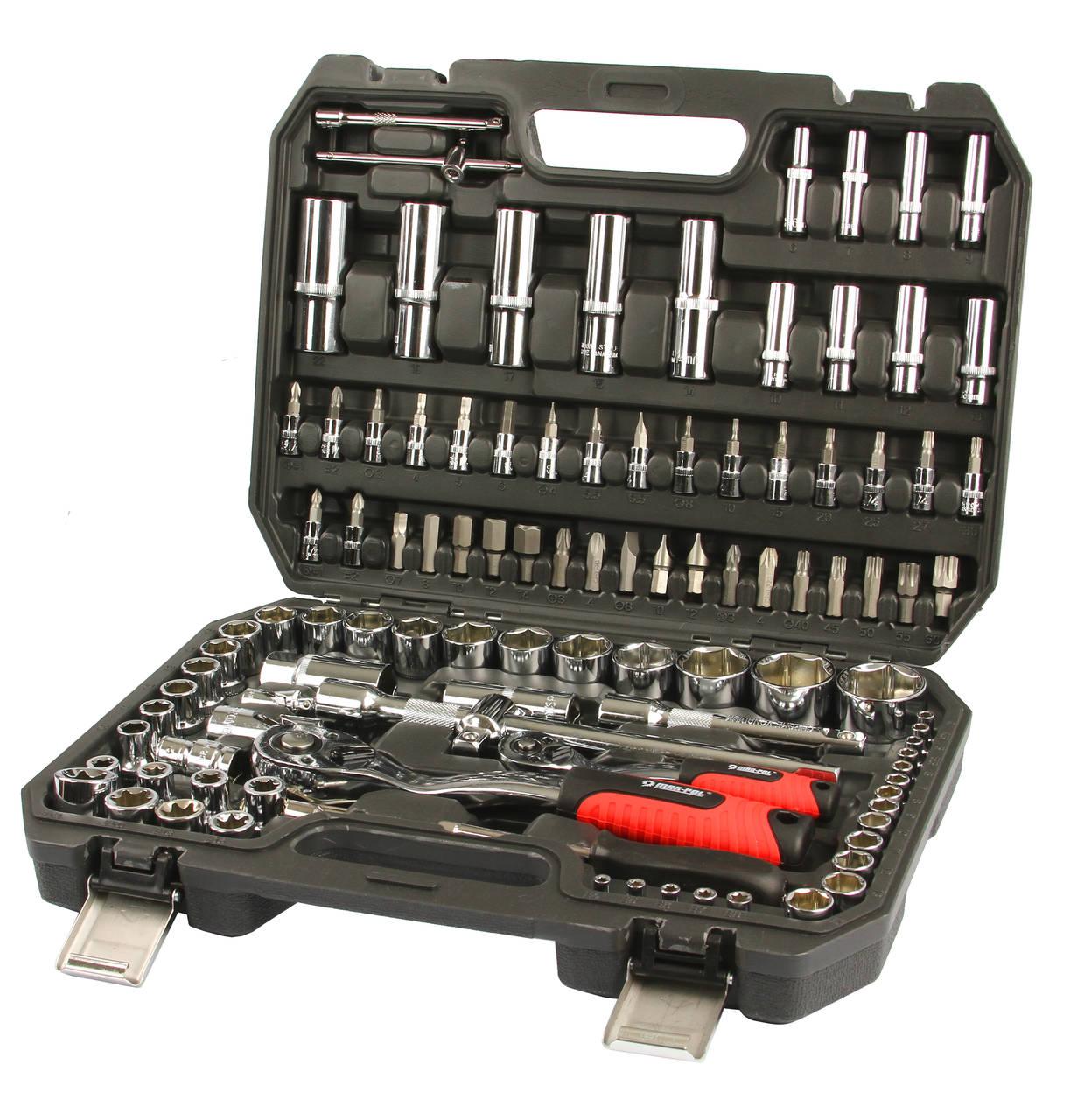 Trusa scule 108 piese profesionala , Set tubulare biti imbus chei - Bjc tools