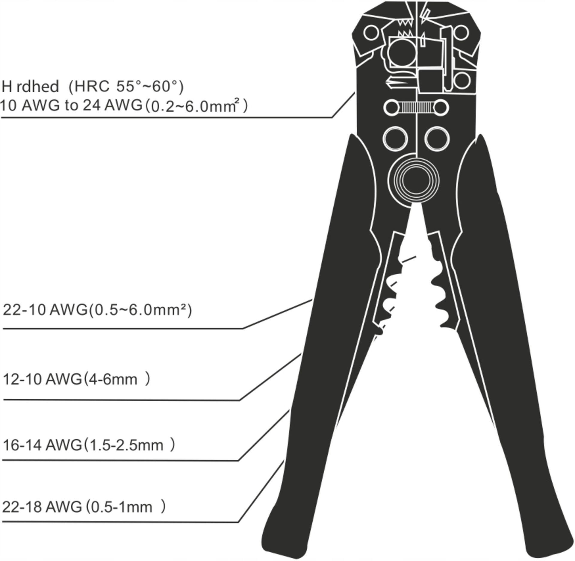 Set cleste multifunctional de sertizat, de taiat, de decablat cu accesorii incluse - Bjc tools