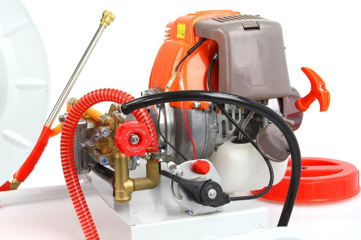 Atomizor pe benzina 50 litri cu carucior si furtun lung pe rola, Pulverizator substanțe, motostropitoare - Bjc tools