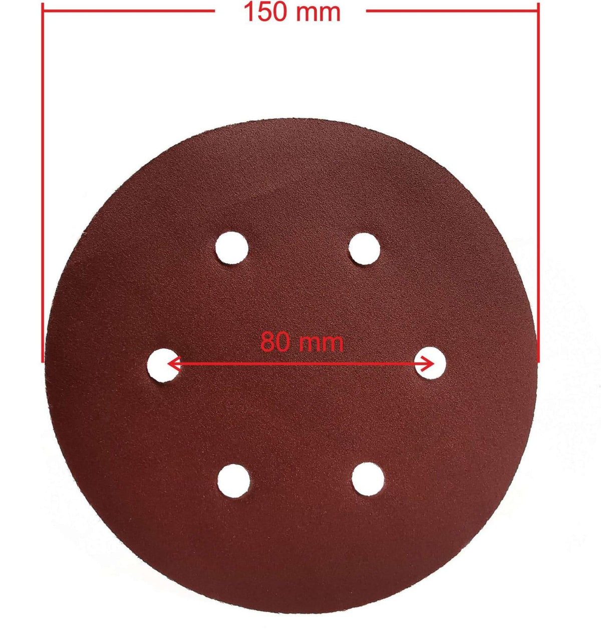 Disc abraziv cu gauri pentru slefuitor 150mm granulatie 100 - Bjc tools