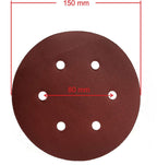 Disc abraziv cu gauri pentru slefuitor 150mm granulatie 180 - Bjc tools