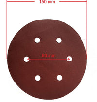 Disc abraziv cu gauri pentru slefuitor 150mm granulatie 80 - Bjc tools