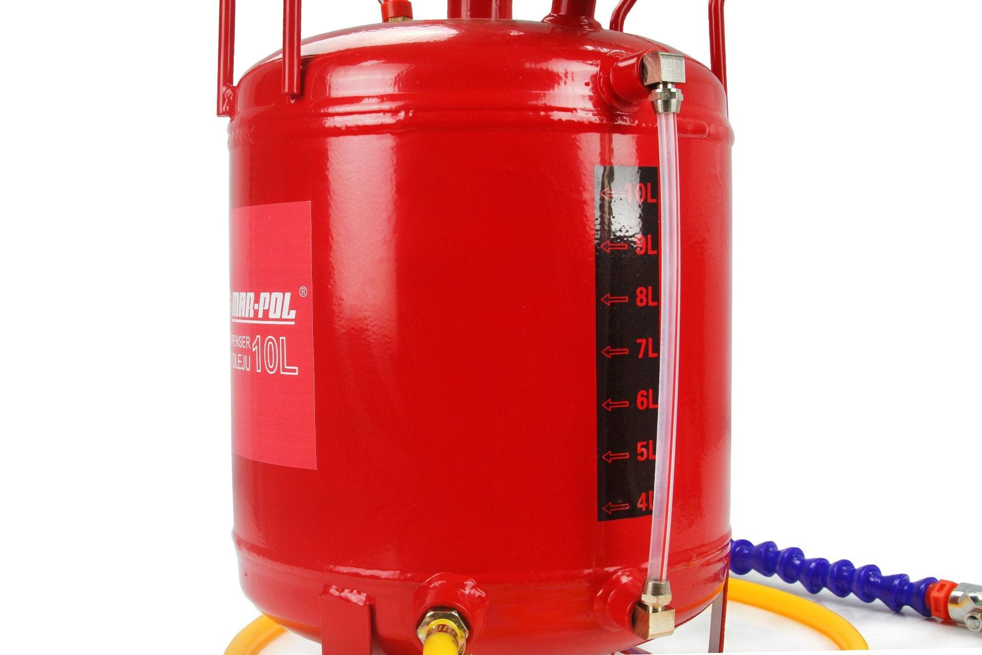 Distribuitor/Pompa de bagat ulei pneumatică 10 litri in motoare , cutii de viteze etc. Imagine secundară a produsului