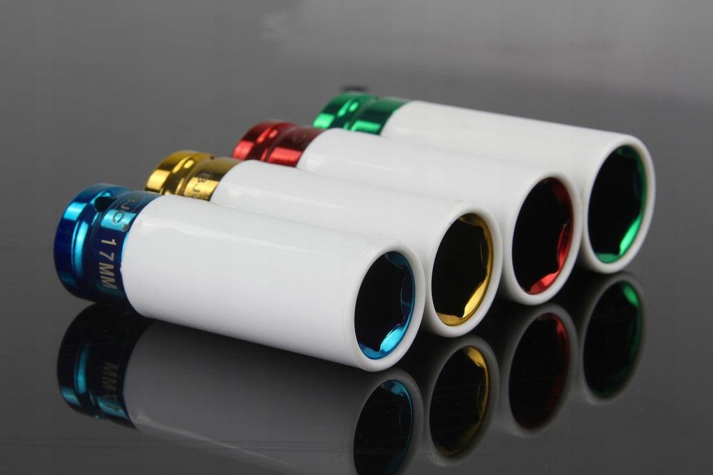 Set chei tubulare de impact cu protecție pt jante 17 19 21 22 mm 1/2 Profesional - Bjc tools