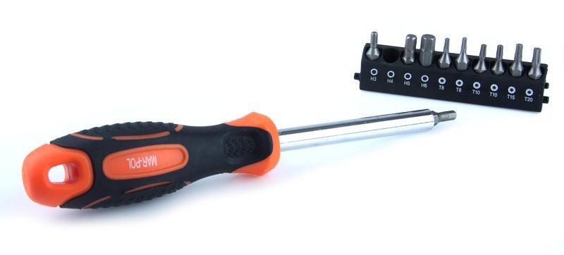 Set Surubelnite Biti si Imbus magnetice 44 piese cu suport - Bjc tools