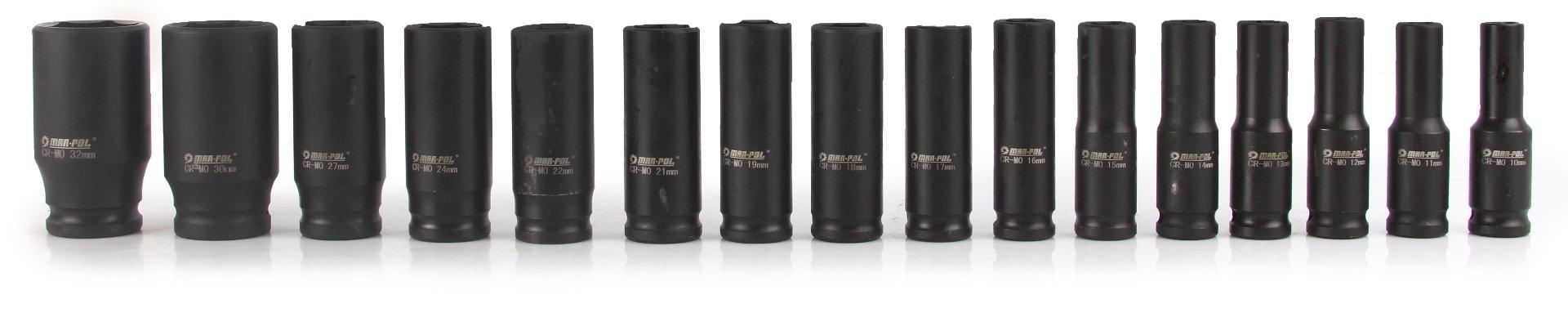 Trusa chei tubulare de impact 10-32mm 16 piese - Bjc tools