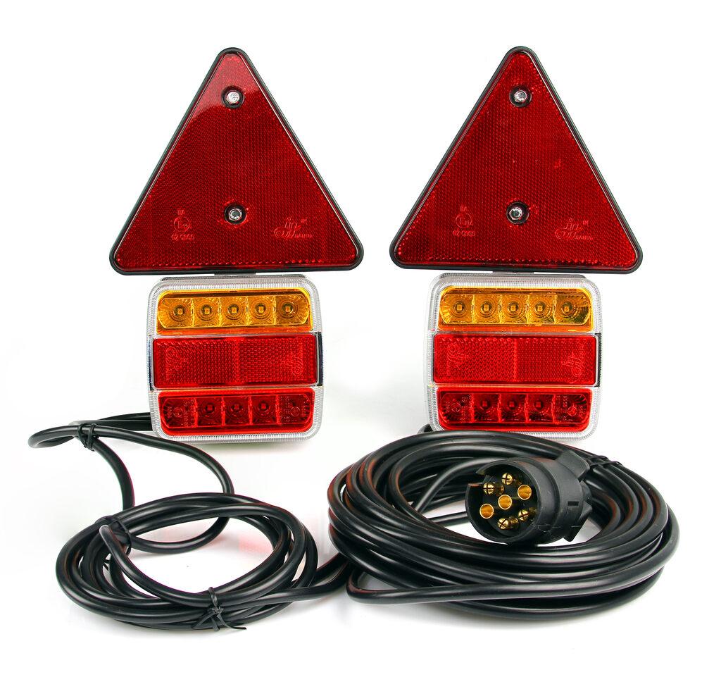 Set lampi LED magnetice pentru remorca,SET LAMPĂ MAGNET + TRIUNGHI/2-PACK! - Bjc tools