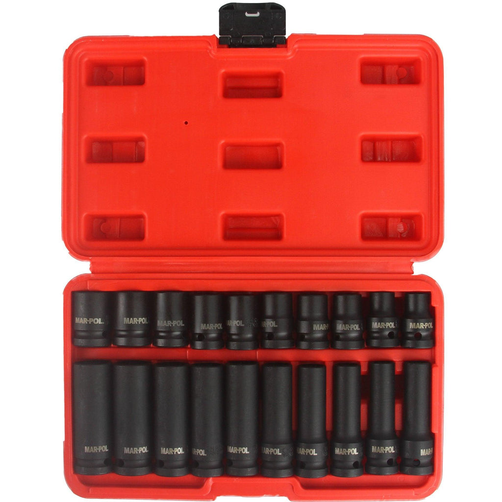 Trusa chei tubulare de impact 1/2 20 piese scurte si lungi - Bjc tools
