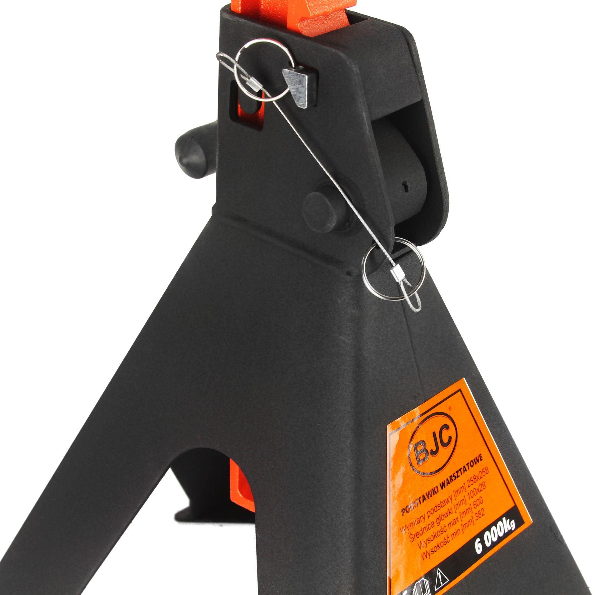 Set 2 suporți suspendare auto cu blocare dubla si tampon cauciuc 6 tone tip capre auto 6 tone - Bjc tools