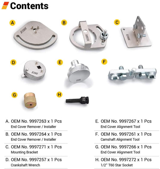 Trusa cale blocare distributie Volvo Land Rover Freelander 3.0 3.2 litri T6