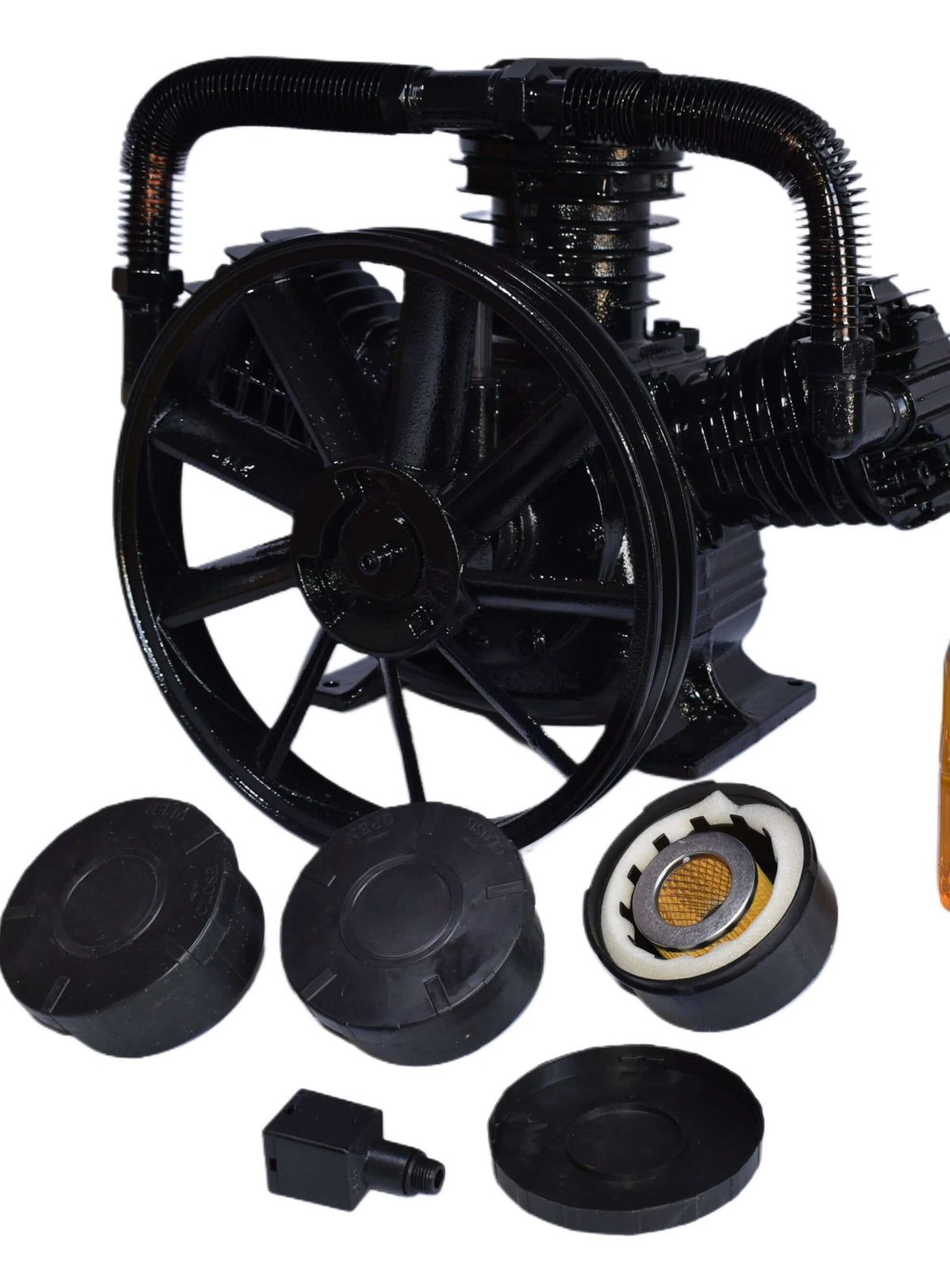 Pompe pentru compresor cu 3 cilindri 5.5kw 10 CP 1150L/min, Cap compresor aer 3 pistoane